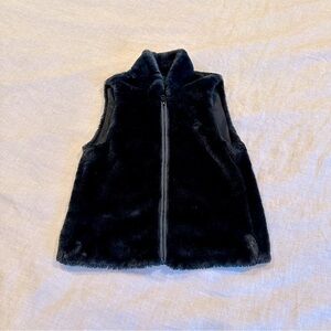 Black Fuzzy Vest